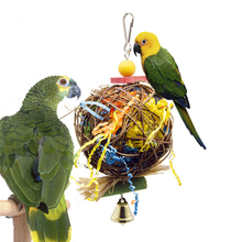 Juguetes de aves Bell jaula accesorios jaula decoración Cockatiel percha juguete Budgie periquito speelgoed voor papegaai oiseaux 2024 - compra barato