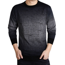 Suéter de cachemira para hombre, jersey de manga larga con estampado informal, de talla grande, de punto, cuello redondo, S-2XL 2024 - compra barato