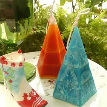 Molde de vela de plástico, pirâmide para sabão, faça você mesmo, confecção de velas-50x50x150mm, transparente 2024 - compre barato