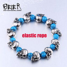 Beier 316L Stainless Steel bracelet punk skull Bracelet For Vintage Cool Style Men's Bracelet Jewelry LLBC8-039R 2024 - buy cheap