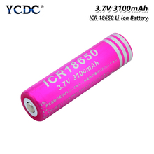 Bateria de lítio icr 2/4 peças, 3.7v 3100mah 18650, bateria de lítio para lanterna, ponteiro laser, tocha, rádio, banco de energia, 18650 peças 2024 - compre barato