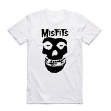 Мужская футболка с принтом The Misfits, летняя повседневная футболка с круглым вырезом и коротким рукавом в стиле хип-хоп, панк, HCP4303 2024 - купить недорого