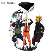 Dropshipping Spring Autumn 3d Naruto Sweatshirts For Men Women Hoodies With Hat Print  Loose Thin Hooded Large Size  Sweatshirts 2024 - buy cheap