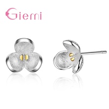 New Fashion Flower Stud Earing Women Daily Jewelry 925 Sterling Silver Cubic Zircon Earrings For Women Oorbellen Joyas 2024 - buy cheap