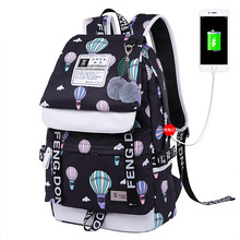Cute Fashion Backpack New Casual Women Backpack Pattern School Bags Teen Girl Cartoon Pattern Shoulder Bags 2024 - buy cheap