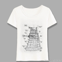 Camiseta con estampado de dibujos animados para mujer, remera informal con estampado de Dalek Plan para chica, camisetas de diseño Harajuku para mujer 626 2024 - compra barato