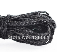 Cordas trançadas, cordas trançadas de couro marrom e preto para pulseira, joias, artesanato, acessórios para artesanato, presentes p1387 2024 - compre barato
