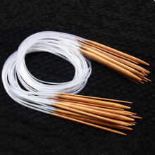 100cm [2.0mm-10mm] 18pcs/Set 39'' Carbonized Bamboo Plastic Tube Circular Knitting Needles For Knit Weave Yarn Craft HandCraft 2024 - buy cheap