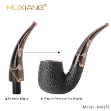 RU-MUXIANG  Coffee Color Acrylic Pipe Mouthpiece Specialized Mouthpiece 3mm/9mm Filter Smoking pipe accessories be0155-be0158 2024 - buy cheap
