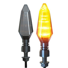 Luzes de led de seta para motocicleta, 2 peças, 12v, indicador de direção amarela, montagem de acessórios de moto 2024 - compre barato