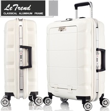Водонепроницаемый чемодан на колесиках с карманом для компьютера, 20/24 дюйма, 100% ПП + алюминий 2024 - купить недорого