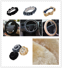 Car steering wheel cover plush super soft handle telescopic for BMW E46 E39 E38 E90 E60 E36 F30 F30 2024 - buy cheap