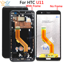 Супер ЖК-дисплей для 5,5 дюймового HTC U11, ЖК-дисплей для HTC U11, ЖК-дисплей с рамкой, задняя фотография 2024 - купить недорого