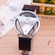 2015 New Style Triangle Dial High-Grade Leather Strap Watch Women Dress Watch Quartz Casual Wristwatch Hours Gifts Free Shiping 2024 - buy cheap