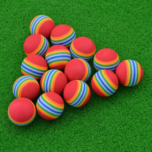 10pcs EVA Sponge Golf Balls Golf Practice Rainbow Ball Indoor Outdoor Golf Training Safty Sponge Ball Golf Training Equipment 2024 - buy cheap