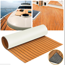 6MM Self Adhesive EVA Foam Teak Sheet Marine Boat Yacht Synthetic Decking Foam Floor Mat Flooring Black Lines 2024 - buy cheap