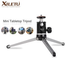 XILETU MT26+XT15 Mini Multifunctional Tabletop Tripod Aluminum Alloy Portable Bracket Ballhead for Cellphone Gopro DSLR Camera 2024 - buy cheap