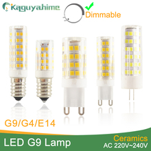 Kaguyahime 5pcs Ceramic Dimmable Mini LED G9 Light G4 Led Lamp E14 Bulb 220V 12V LED Bulb G9 3W 5W 6W 7W 9W 10W 12W COB SMD 2835 2024 - buy cheap