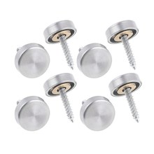 New 16 mm Stainless Steel Mirror Nails Screw Cap (8 Pieces) 2024 - buy cheap