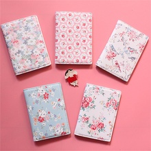 The flowers and birds Passport Holder For girls, Thick PU Leather Travel Passport Cover ID Card Holder, Size:14*10CM 2024 - buy cheap