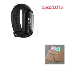 5 Pcs For Xiaomi Mi Band 3 Ultrathin Anti-explosion Screen Protector Film For Miband3 Smart Wristband Bracelet Screen 2024 - buy cheap