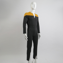 Star Deep Space Nine  rek Commander Sisko Duty Uniform Jumpsuit Yellow Cosplay Costumes Halloween Party Prop 2024 - buy cheap