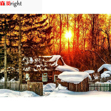 Diamante bordado paisaje diamante pintura cuadrado completo/redondo nueva llegada imagen de diamantes de imitación invierno decoración del hogar XY1 2024 - compra barato