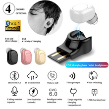 Mini Wireless Bluetooth Earphone In Ear 3D Stereo Super Bass Magnetic USB Charging Earbud Headset Magnetic Earpiece With Mic 2024 - buy cheap