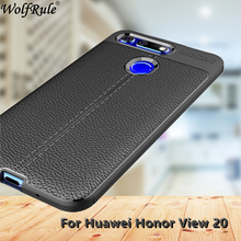 Wolfrule Case Huawei Honor View 20 Case Fashion Lichee Style Silicon Rugged Hybrid Case For Huawei Honor View 20 Cover Honor V20 2024 - buy cheap