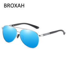 Vintage Pilot Sunglasses Men Polarized 2019 Top Quality Retro Brand Driving Glasses Metal Okulary UV400 Zonnebril Heren 2024 - buy cheap