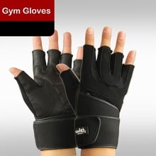 Guantes de polipiel para Fitness, manoplas deportivas duraderas de superfibra para levantamiento de pesas, protector de muñeca de 46 cm de largo 2024 - compra barato