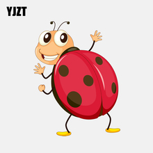 YJZT 11CM*14.5CM Cartoon Cute Seven-spot Ladybug Decal PVC Motorcycle Car Sticker  11-00832 2024 - buy cheap