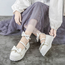 Summer new Lolita Mori girl shoes Japanese Low Heel Round Head Bowknot Princess Kawaii Girl Women Shoes Cosplay JK Uniform Shoes 2024 - buy cheap