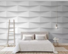 3D abstract concave and convex geometric Nordic background wall decoration wallpaper murals 2024 - buy cheap