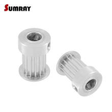 SUMRAY 3M 12T Timing Pulley 5/6/6.35mm Inner Bore Aluminium Motor Pulley 16mm Belt Width Gear Belt Pulley 2pcs 2024 - buy cheap