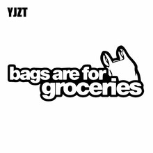 YJZT 15.7X6.5CM Bags Are For Groceries JDM Vinyl Decal Car Sticker Black/Silver C26-0238 2024 - buy cheap