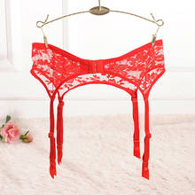 Sexy Women Lace Black White Red Brand Garter Temptation Female Silk Stockings Suspender Belt Wedding Garters Belts 2024 - buy cheap