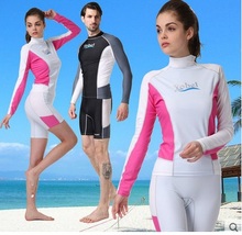 Traje de baño UPF 50 + Rashguard de manga larga para hombre y mujer, ropa de baño de Lycra para buceo, camisas, pantalones, ropa de baño para surfear en la playa 2024 - compra barato