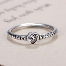 Серебряные фирменные кольца с подвесками для девочек в форме сердца, свадебные кольца с кристаллами для женщин, ювелирные изделия, подарок 2024 - купить недорого
