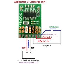 DYKB 4 in 1  DC 5V 2.1A Power Board 4.2V charge/Discharger(boost)/ Batterie protection/Battery indicator modules 3.7V lithium 2024 - buy cheap