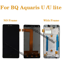 Pantalla táctil LCD de 5,0 "para BQ Aquaris U Lite, montaje de digitalizador reemplazado por BQ Aquaris U, piezas de reparación con marco 2024 - compra barato