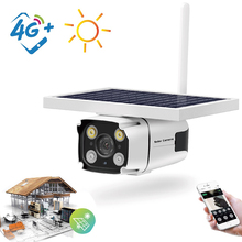 Cámara de seguridad IP alimentada por batería Solar 4G para exteriores, 1080P, bajo consumo de energía, IP67, IA, inteligencia Artificial, CCTV 2024 - compra barato