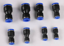 100 pcs/lot PG Unequal Straight Union PG8-6 8mm to 6mm Air Tube Fitting One touch push In pneumatic fitting connectors 2024 - buy cheap