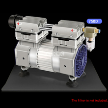 550D Oil-Free Vacuum Pump Industrial Mute Large Flow Suction Negative Pressure Pump Aluminum Alloy 320W 220V 50HZ 51.7L/Min 2024 - buy cheap