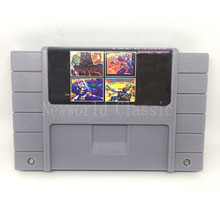 Hagane Mega Man X Mega Man 7 Sunsetriders 4 в 1 версия для США 16 бит для NTSC игрового плеера Save File большая серая игровая консоль 2024 - купить недорого