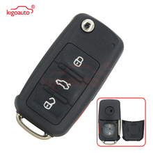 NBG010180T Remote key shell 3 button with panic for VW Beetle Passat Jetta 2014 Flip Key case Uncut Ignition Blade Blank 2024 - buy cheap