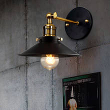 Vintage retro wall lamp Loft Industrial Edison Bulb Metal Wall Light country style Sconce Lamp Fixtures diameter 22cm 110V/220V 2024 - buy cheap