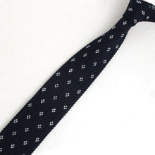 Men's Polka Dots Knitted Tie Classical Slim Knit Tie Skinny Knitted Ties Groom Business Necktie For Wedding Party ZZLD114 2024 - buy cheap