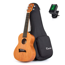 Kmise Concert Ukulele Mahogany Ukelele Uke 23 inch 18 Frets 4 String Hawaii Guitar with Gig Bag Tuner 2024 - buy cheap