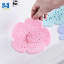 Meltset 1PC Cherry Blossom Kitchen Sink Filter Sewer Drain Hair Colanders Mesh Hair Residue Catcher Bathroom Cleaning Tools 2024 - buy cheap